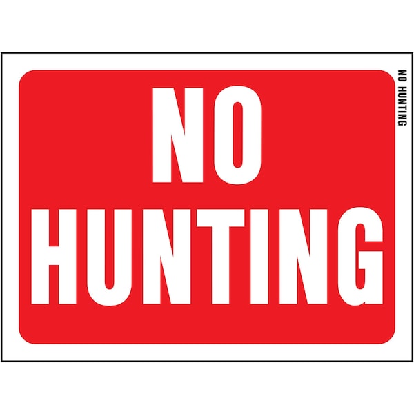 Hy-Ko No Hunting Sign 8.5" x 12", 10PK A20608 - main